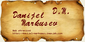 Danijel Markušev vizit kartica